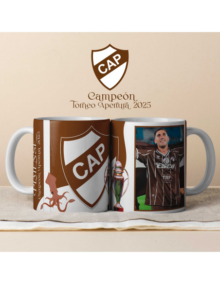 PLANTILLAS TAZAS PLATENSE CAMPEON 2025