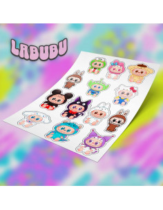 PLANTILLAS STICKERS LABUBU...