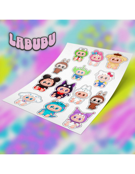 PLANTILLAS STICKERS LABUBU PERSONAJES