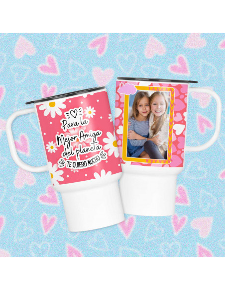 PLANTILLAS TAZAS O JARRO TERMICO PARA FOTO DIA DEL AMIGO