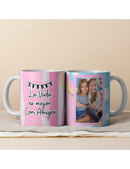 PLANTILLAS TAZAS O JARRO TERMICO PARA FOTO DIA DEL AMIGO