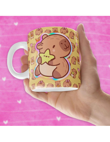 PLANTILLAS TAZAS CAPYBARA CARPINCHO...