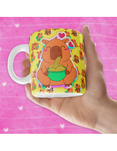 PLANTILLAS TAZAS CAPYBARA CARPINCHO...
