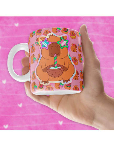 PLANTILLAS TAZAS CAPYBARA CARPINCHO...