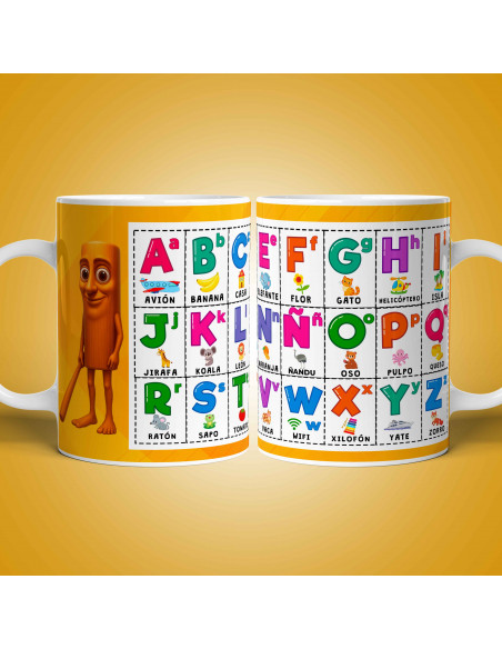 PLANTILLAS TAZAS ABC ABECEDARIO MEMES BRAINROT ITALIANOS