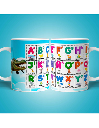 PLANTILLAS TAZAS ABC ABECEDARIO MEMES...