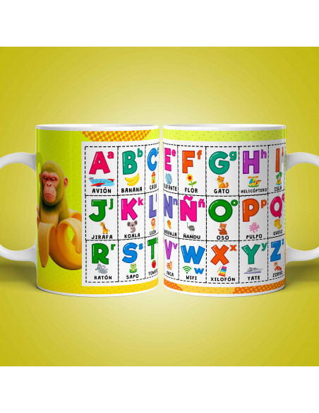 PLANTILLAS TAZAS ABC ABECEDARIO MEMES BRAINROT ITALIANOS