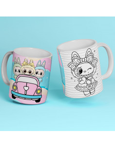 PLANTILLAS TAZAS COLOREAR...