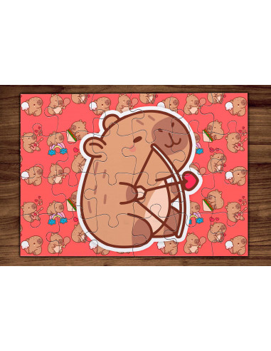PLANTILLAS ROMPECABEZAS CAPYBARA...