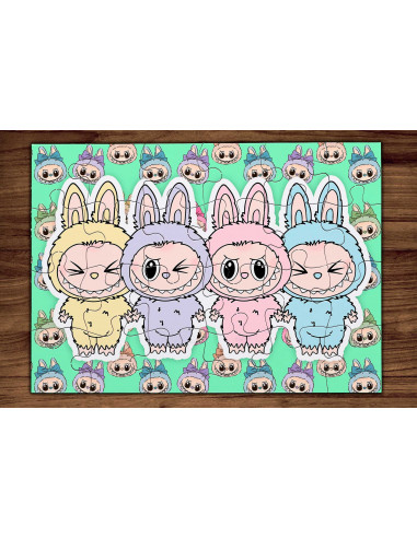 PLANTILLAS ROMPECABEZAS LABUBU