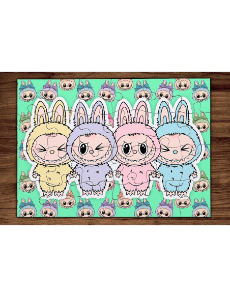 PLANTILLAS ROMPECABEZAS LABUBU