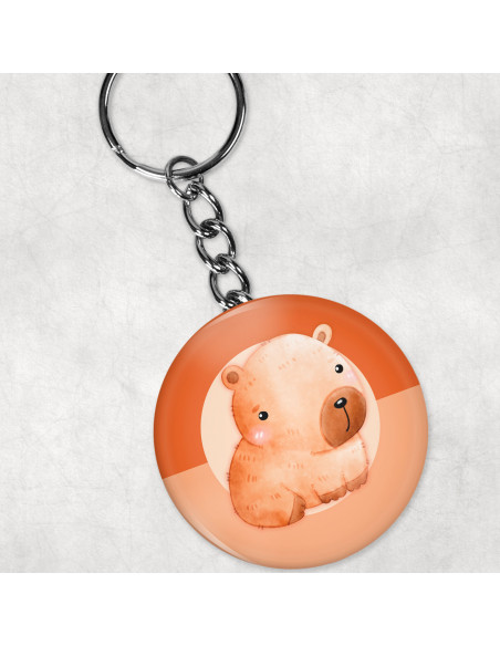 PLANTILLAS PARA LLAVEROS REDONDOS CAPYBARA DIA DEL NIÑO