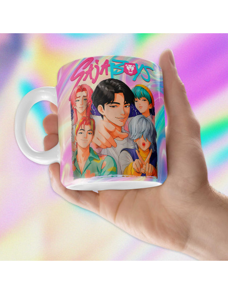 PLANTILLAS TAZAS GUERRERAS K POP DEMON HUNTERS