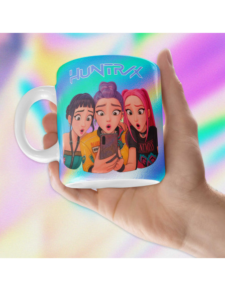 PLANTILLAS TAZAS GUERRERAS K POP DEMON HUNTERS