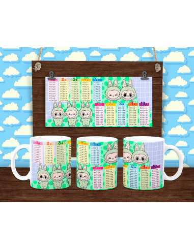 PLANTILLAS TAZAS TABLA LABUBU