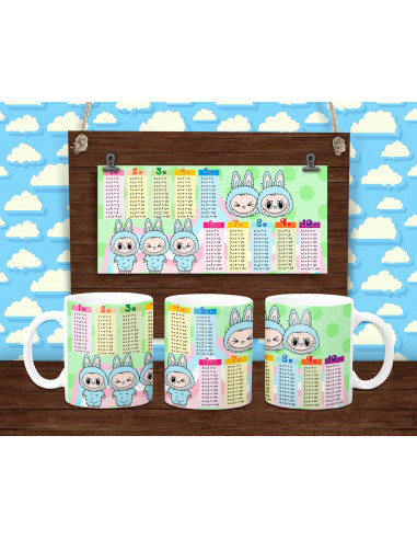 PLANTILLAS TAZAS TABLA LABUBU