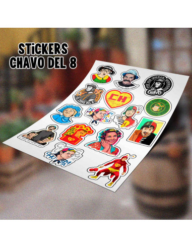 PLANTILLAS STICKERS CHAVO DEL 8