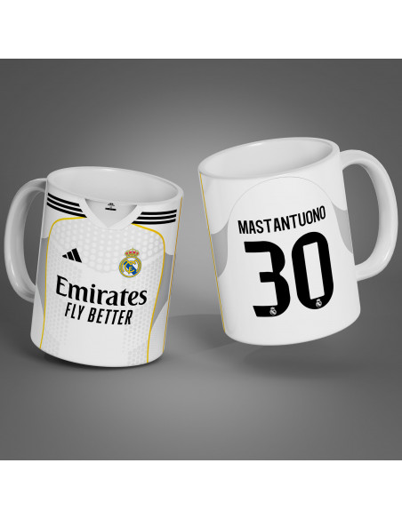 PLANTILLAS PARA TAZAS CAMISETA REAL MADRID MASTANTUONO 2025 2026