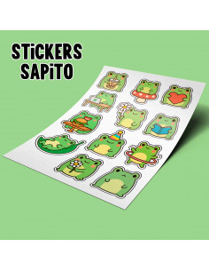 PLANTILLAS STICKERS SAPITO