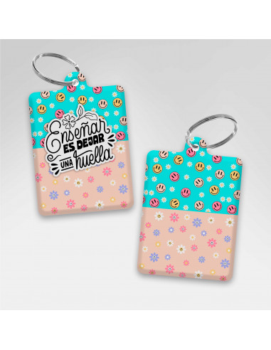 PLANTILLAS LLAVEROS RECTANGULAR DIA...