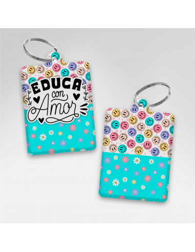 PLANTILLAS LLAVEROS RECTANGULAR DIA...