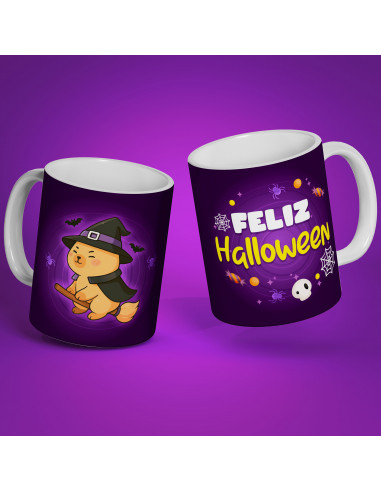 PLANTILLAS TAZAS HALLOWEEN CAPYBARA...