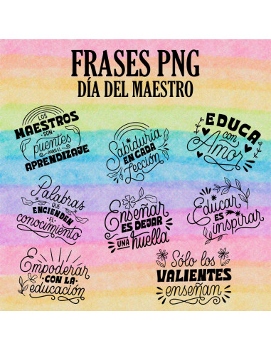 FRASES PNG DIA DEL MAESTRO 2025