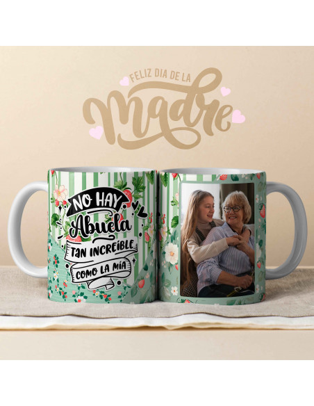 PLANTILLAS PARA TAZAS FOTOS DIA DE LA MADRE Y ABUELA 2025