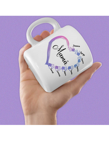 PLANTILLAS TAZAS MANOS 2025 DIA DE LA...