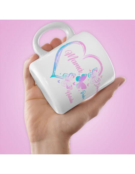 PLANTILLAS TAZAS MARIPOSAS DIA DE LA MADRE