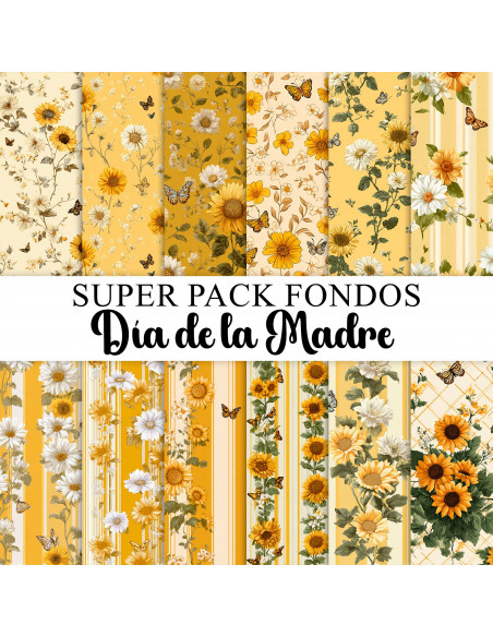SUPER PACK DE FONDOS / PAPELES DEL DIA DE LA MADRE