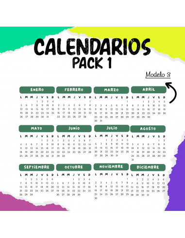 PLANTILLAS CALENDARIOS 2026, MES POR...