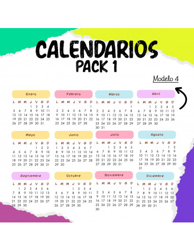 PLANTILLAS CALENDARIOS 2026, MES POR...