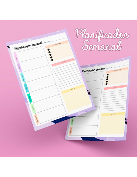 PLANTILLAS PLANIFICADOR SEMANAL PACK1