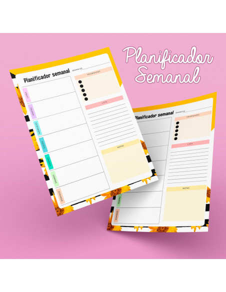 PLANTILLAS PLANIFICADOR SEMANAL PACK1