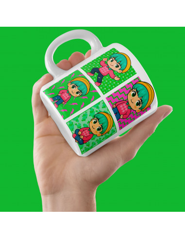 PLANTILLAS TAZAS GUERRERAS K POP...