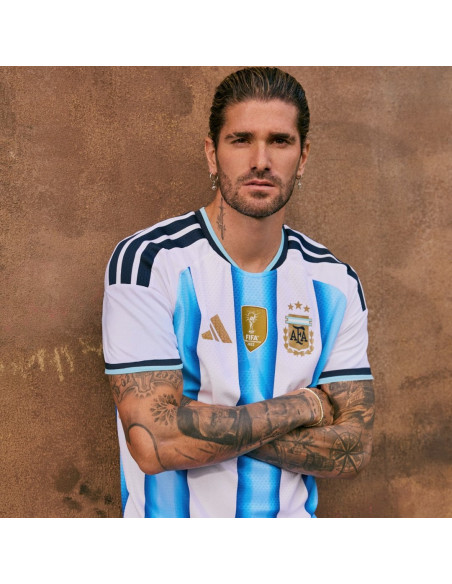 PLANTILLA TAZA CAMISETA TITULAR ARGENTINA MUNDIAL 2026