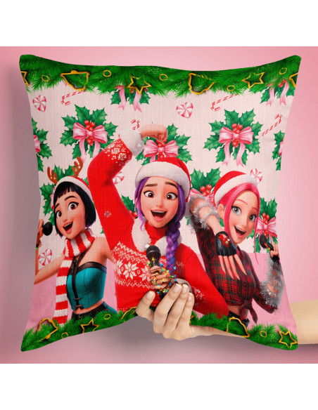 PLANTILLAS ALMOHADONES NAVIDAD GUERRERAS K POP DEMON HUNTERS