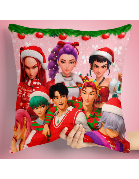 PLANTILLAS ALMOHADONES NAVIDAD GUERRERAS K POP DEMON HUNTERS