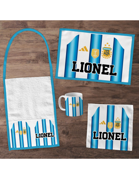 Pack Jardin - SET DE ARGENTINA CAMISETA 2026 MUNDIAL