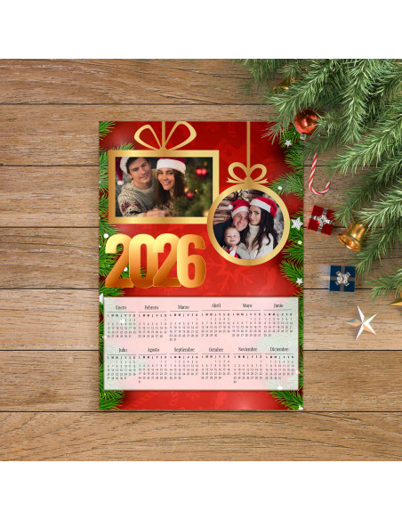 PLANTILLAS CALENDARIO 2026 PARA FOTO NAVIDAD pack 3