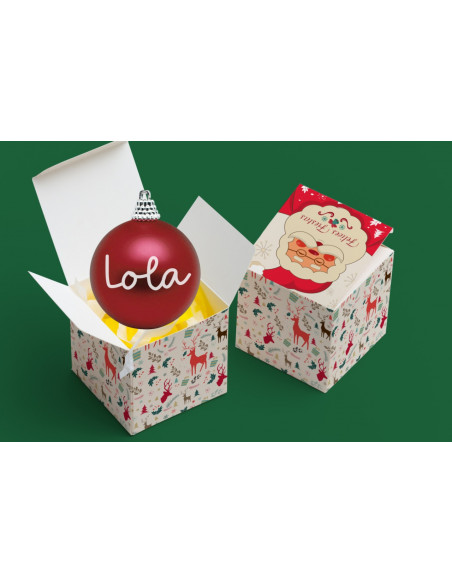 CAJAS CUADRADAS SUBLIMABLES NAVIDAD