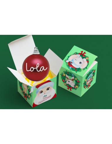 CAJAS CUADRADAS SUBLIMABLES NAVIDAD