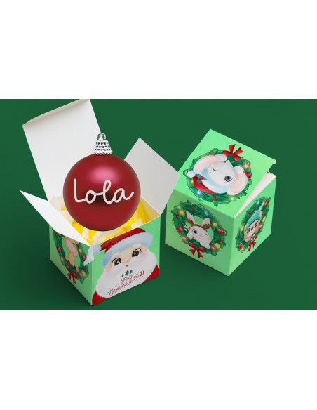 CAJAS CUADRADAS SUBLIMABLES NAVIDAD