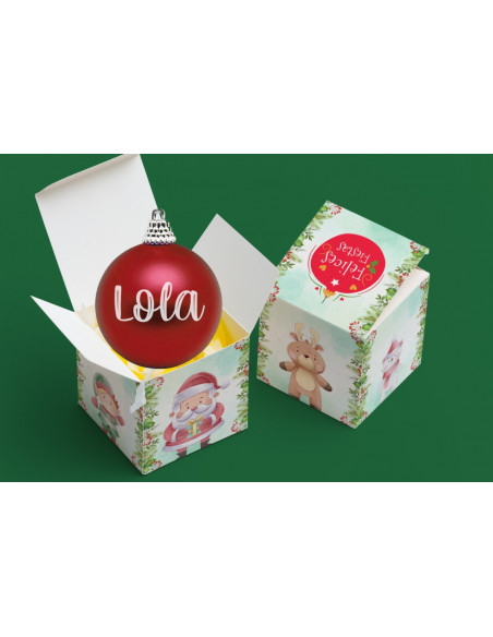 CAJAS CUADRADAS SUBLIMABLES NAVIDAD