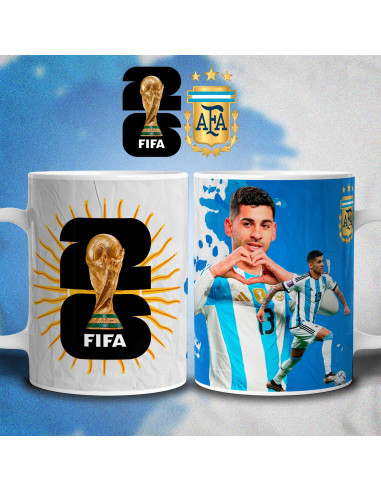 PLANTILLAS TAZAS ARGENTINA MUNDIAL 2026