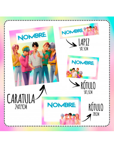 ETIQUETAS ESCOLARES 2025 GUERRERAS K...