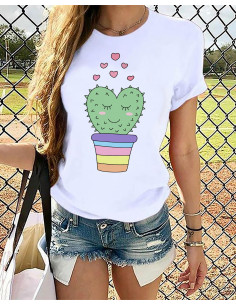 REMERAS CACTUS FLORES