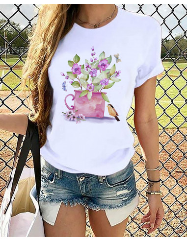 REMERAS CACTUS FLORES