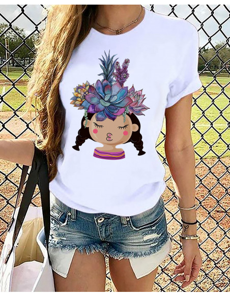 REMERAS CACTUS FLORES